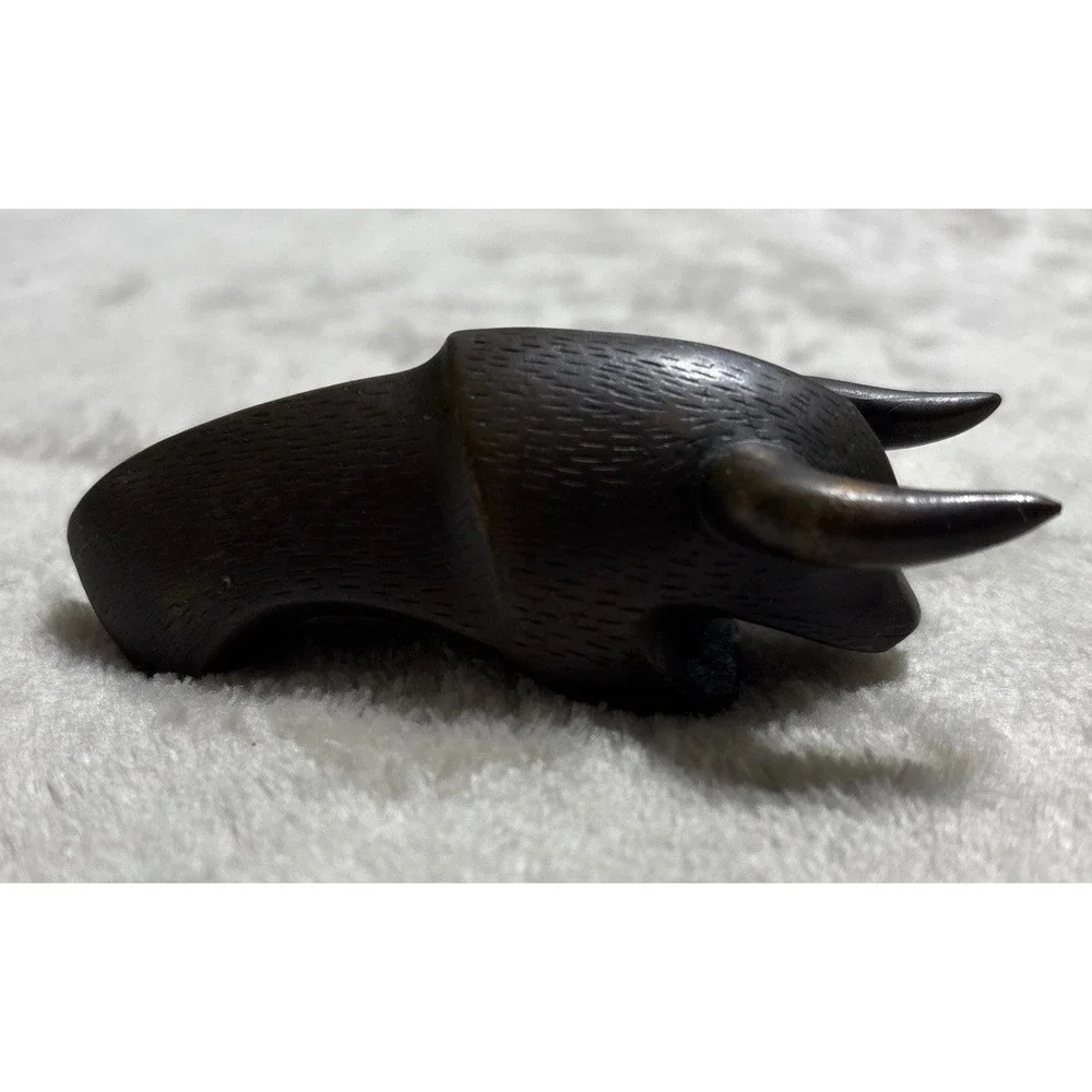 Vintage Diepenbrock Bull Bottle Opener Bronze Patina Troy Store Abstract
